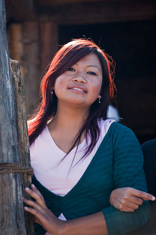  Young Apatani woman near Ziro